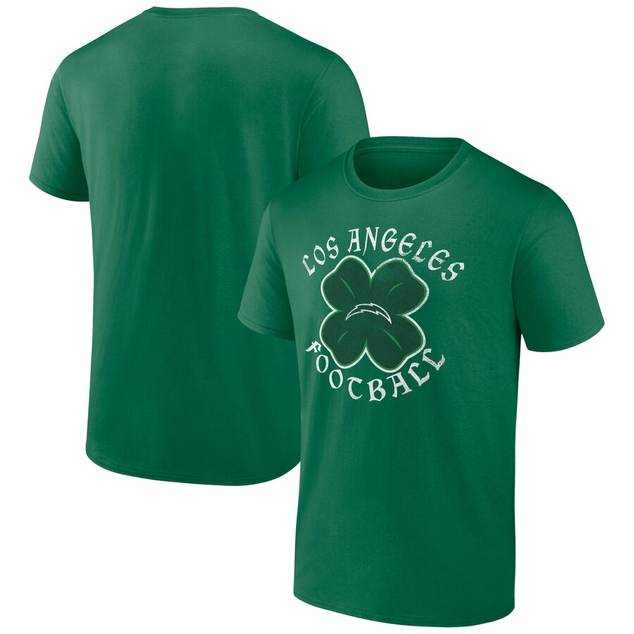 Men's Los Angeles Chargers Kelly Green St. Patrick's Day Celtic T-Shirt Men's Los Angeles Chargers Kelly Green St. Patrick's Day Celtic T-Shirt